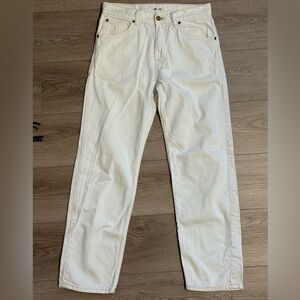 2021’ LEE x H&M Sustainable Collaboration Denim Pants Ecru 29x32